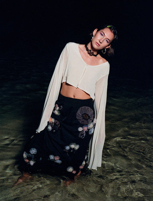 Jelly Silk Bolero Top